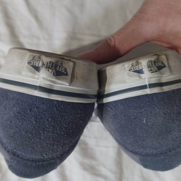 Blue and White Suede Sneakers - Picture 4 of 5